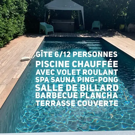 Marcel Sauna Billard Piscine 25mn De Bordeaux Holiday home *